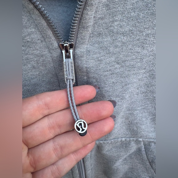 Lululemon Scuba Oversized Full-Zip Hoodie Heathered Core Medium Grey - Picture 4 of 7